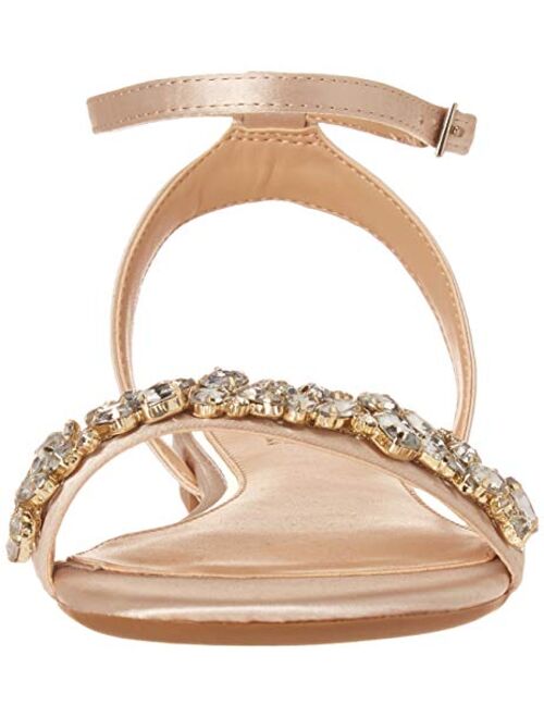 Jewel Badgley Mischka Women's Ornamented Sandal Flat