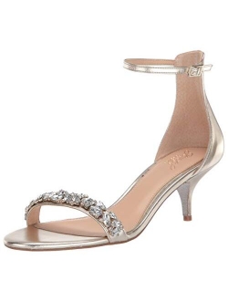 Jewel Badgley Mischka Women's Ankle-Strap Heeled Sandal