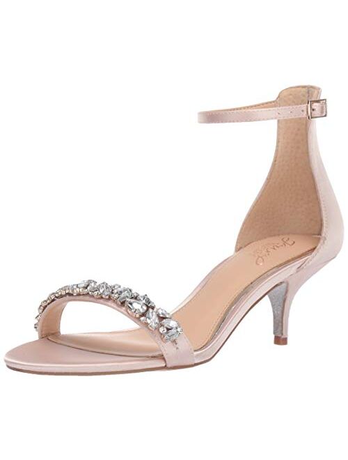 Jewel Badgley Mischka Women's Ankle-Strap Heeled Sandal