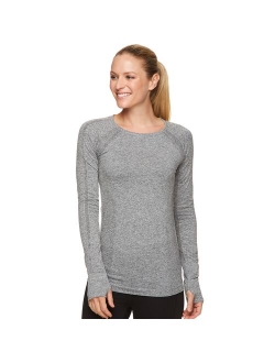 Women's Gaiam Warrior Moisture Wicking Seamless Scoopneck Tee