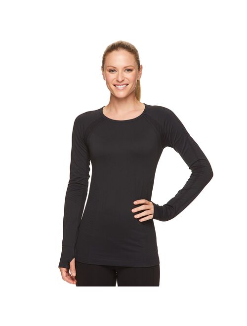 Women's Gaiam Warrior Moisture Wicking Seamless Scoopneck Tee