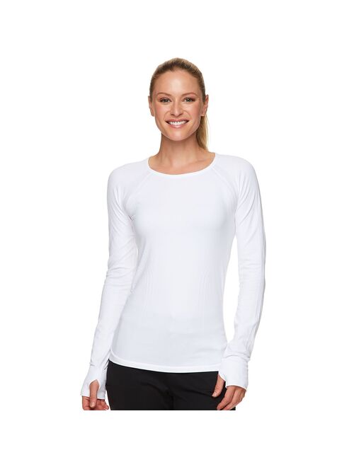 Women's Gaiam Warrior Moisture Wicking Seamless Scoopneck Tee