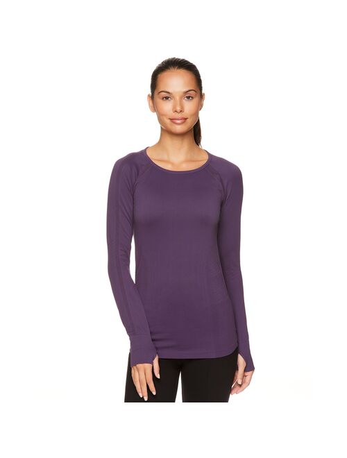 Women's Gaiam Warrior Moisture Wicking Seamless Scoopneck Tee