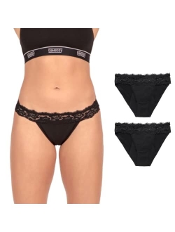 Bambody Absorbent Bikini: Lace Hip Period Panties | Women's Protective Underwear