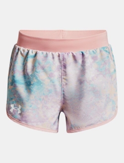 Girls' UA Fly-By Printed Shorts