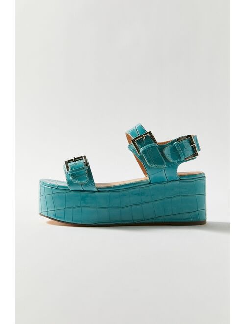 Urban Outfitters UO Violet Buckle Flatform Sandal