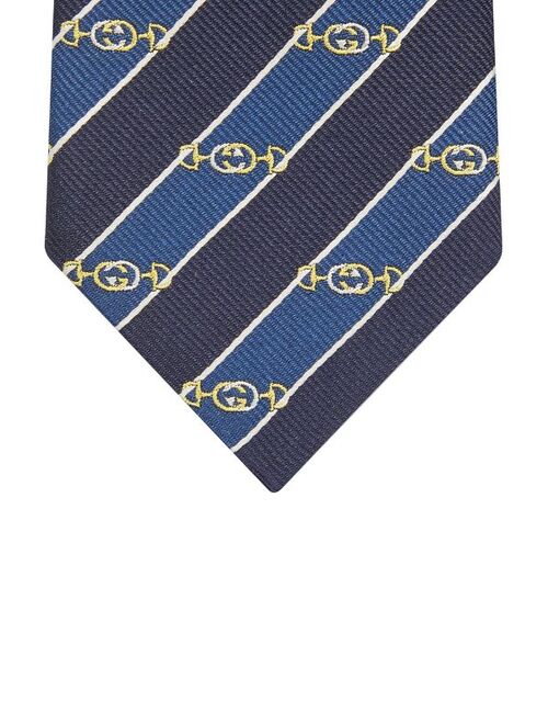 Gucci Interlocking G Horsebit jacquard tie