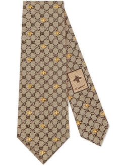 GG bees silk tie