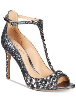 Jewel Badgley Mischka Conroy T-Strap Evening Sandals