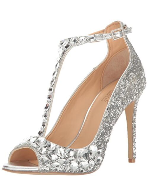 Jewel Badgley Mischka Conroy T-Strap Evening Sandals