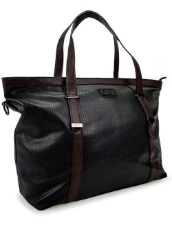 Anna Faux Leather Tote Weekender Travel Bag