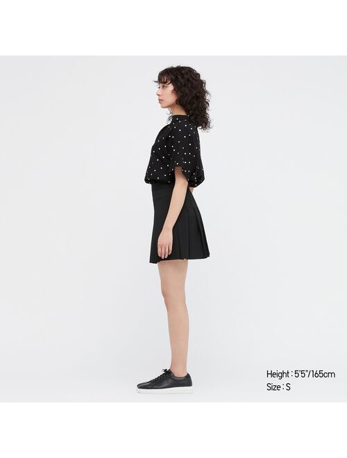 Uniqlo Pleated A-Line Mini Skirt