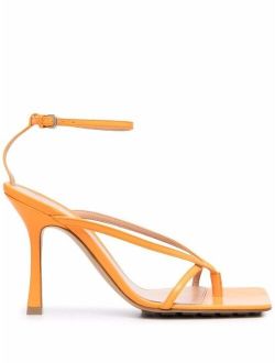 Stretch stiletto sandals