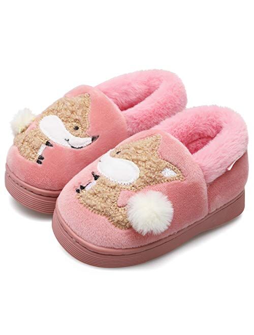 Centipede Demon Plush Warm Slippers for Girls Boys Kids Toddlers Winter Fur Lined Indoor House Home Shoes