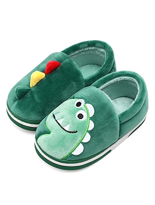 Centipede Demon Plush Warm Slippers for Girls Boys Kids Toddlers Winter Fur Lined Indoor House Home Shoes