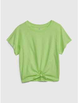 Kids Tie-Front Cotton T-Shirt