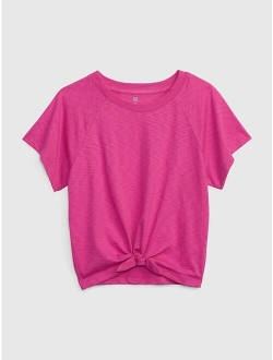 Kids Tie-Front Cotton T-Shirt