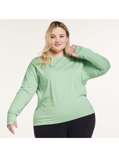 Plus Size FLX Harmony Front Moisture Wicking Seam Tee