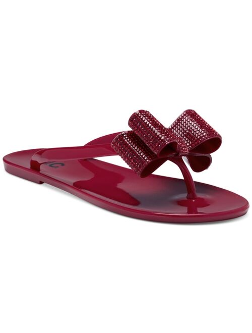 INC International Concepts Madena Bow Jelly Sandals, Created for Macy's