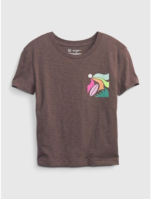 Gap &#215 Bailey Elder Kids 100% Organic Cotton Graphic T-Shirt