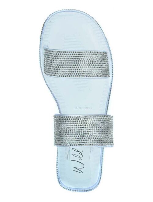 Wild Pair Juba Jelly Bling Flat Sandals, Created for Macy's