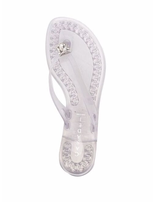 Casadei crystal-embellished jelly sandals