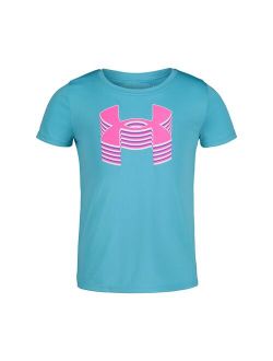 Girls 4-6x Under Armour Moisture Wicking Layered Logo Tee