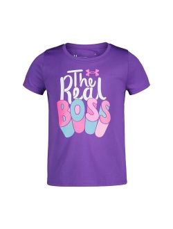 Girls 4-6x Under Armour "The Real Boss" Moisture Wicking Tee