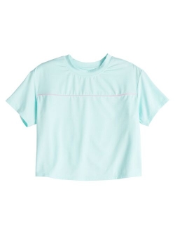 Girls 7-16 Tek Gear Tulip Back Moisture Wicking Tee in Regular & Plus