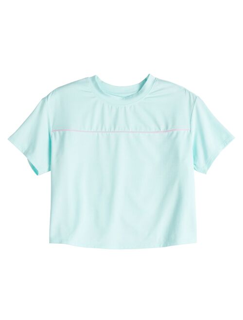 Girls 7-16 Tek Gear® Tulip Back Moisture Wicking Tee in Regular & Plus