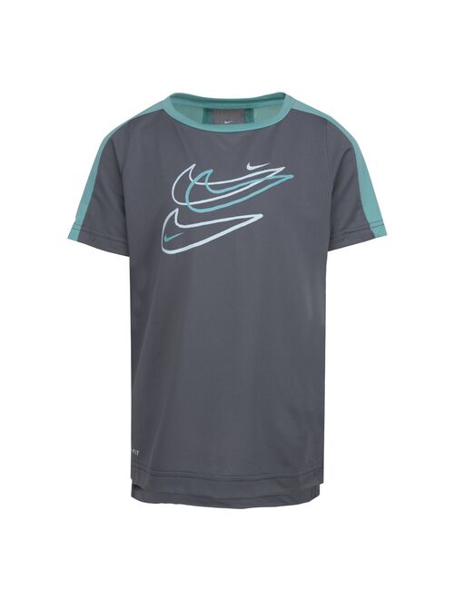 Boys 4-7 Nike Dri-FIT Swoosh Graphic Moisture Wicking Tee