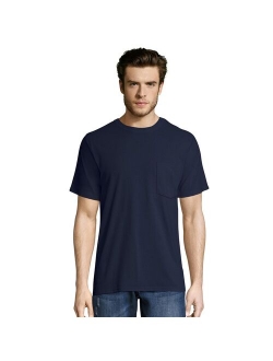 Big & Tall Hanes Workwear 2-pack X-Temp Moisture Wicking Fresh IQ Crewneck Pocket Tees