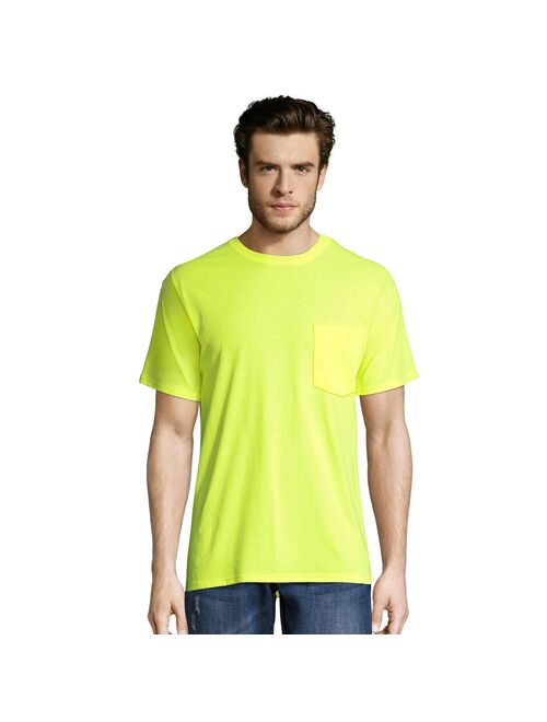 Big & Tall Hanes® Workwear 2-pack X-Temp Moisture Wicking Fresh IQ Crewneck Pocket Tees