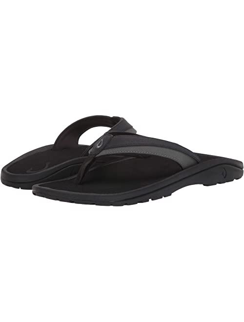 OluKai Ohana Koa Men's Beach Sandals, Quick-Dry Flip-Flop Slides, Water Resistant & Lightweight, Compression Molded Footbed & Soft Comfort Fit