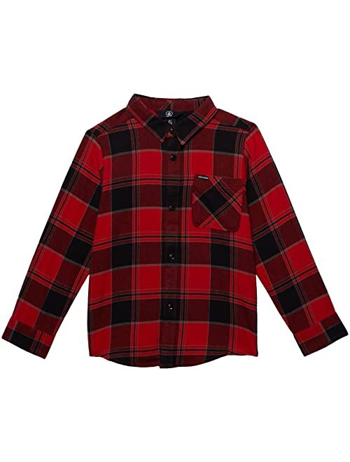 Volcom Kids Caden Plaid Long Sleeve (Big Kids)