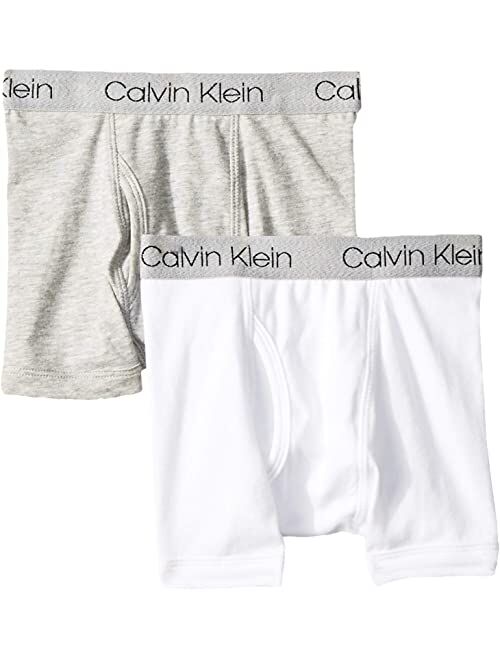 Calvin Klein Kids 2-Pack Cotton Stretch Boxer (Little Kids/Big Kids)