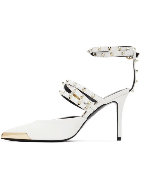 Versace Jeans Couture White Scarlett Heels