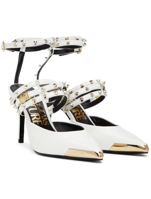 Versace Jeans Couture White Scarlett Heels