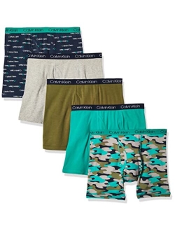 Boys' Modern Cotton Assorted Boxer Briefs Underwear, Multipack