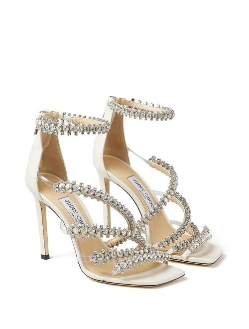 Jimmy Choo Josefine 100mm crystal-embellished sandals