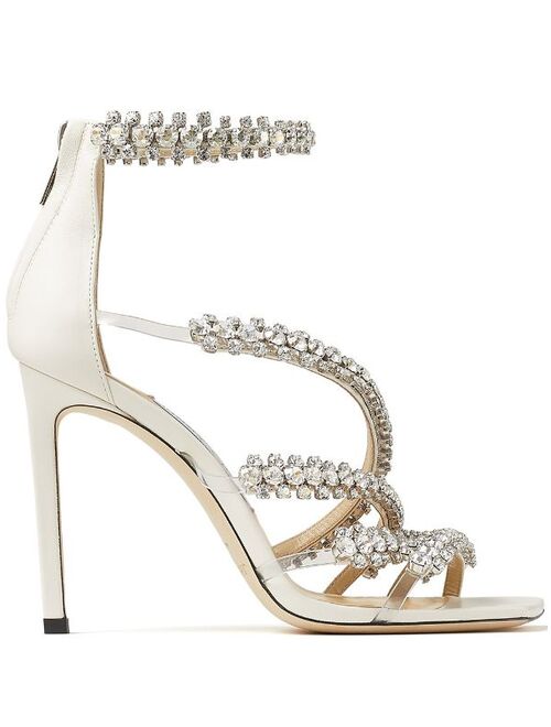 Jimmy Choo Josefine 100mm crystal-embellished sandals