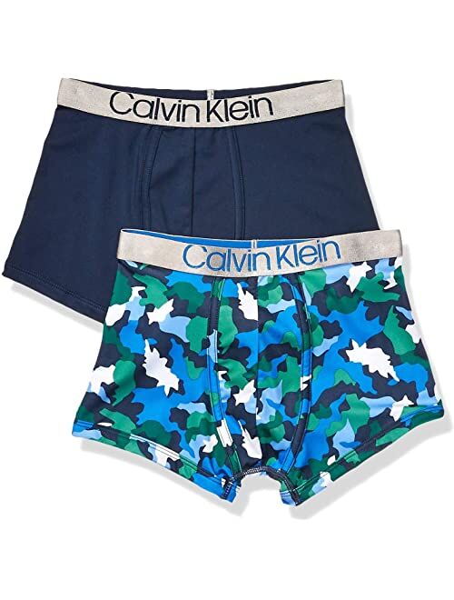 Calvin Klein Boys' Steel Micro Boxer Brief Underwear, Multipack