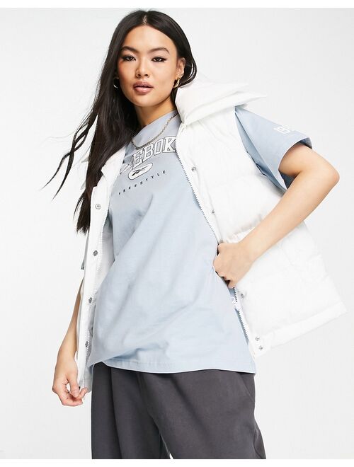 Reebok freestyle oversized t-shirt in baby blue