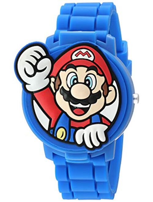 Accutime Quartz Watch with Silicone Strap, Blue, 17.4 (Model: GMA3015)