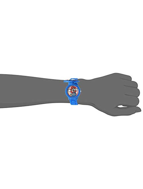 Accutime Quartz Watch with Silicone Strap, Blue, 17.4 (Model: GMA3015)