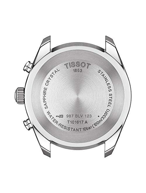 Tissot mens PR 100 Chrono Classic Stainless Steel Dress Watch Grey T1016171104100