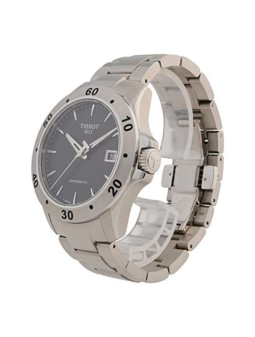 Tissot mens V8 Gent Auto Stainless Steel Casual Watch Grey T1064071105100