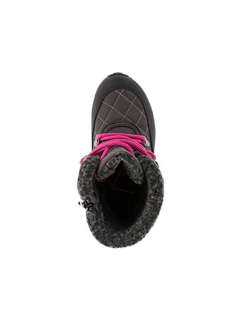 Kamik Kids Gemini Winter Boots,Charcoal/Fuchsia,