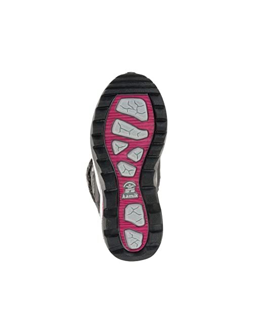 Kamik Kids Gemini Winter Boots,Charcoal/Fuchsia,