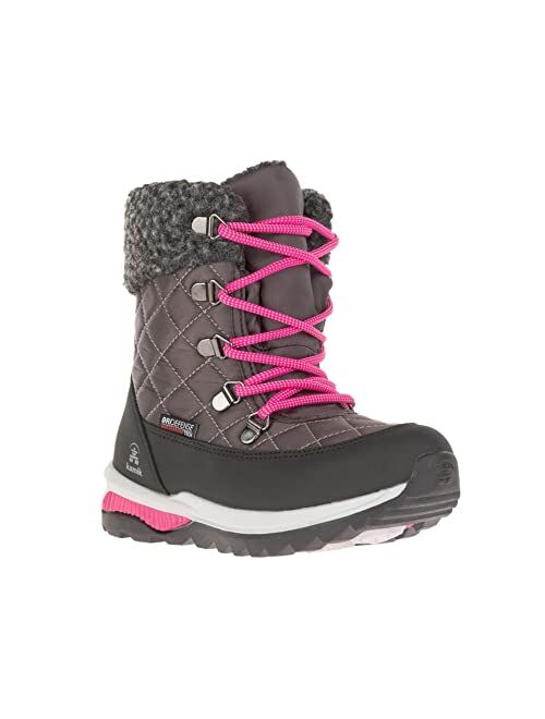 Kamik Kids Gemini Winter Boots,Charcoal/Fuchsia,